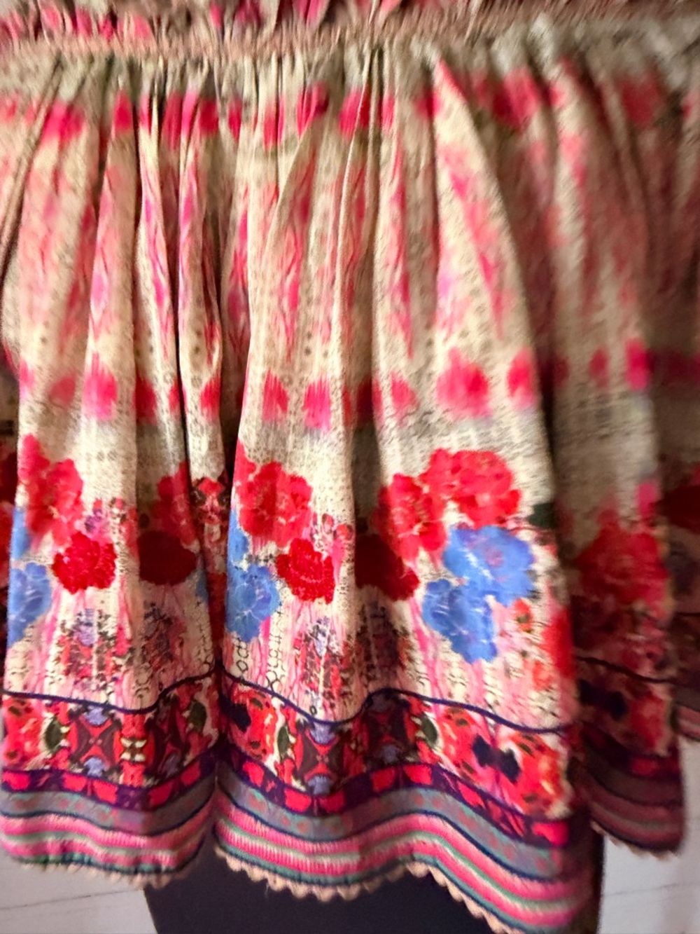 Anthropologie Bhanuni By Jyoti Villa Top Off-the-Shoulder Ruffle - Picture 8 of 11